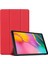 10.4" (SM-T500 T505) Için Koruyucu Standlı Kılıf Hard Case Cover For 10.4" Samsung Tab A7 Tablet 2020 - Kırmızı (Yurt Dışından) 1