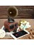 Retro Bluetooth Uyumlu Hoparlör Tf Yuvası Taşınabilir Şarj ile Taşınabilir Mini Kablosuz Gramofon Hoparlör (Yurt Dışından) 4