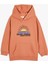 Kapşonlu Sweatshirt Uzun Kollu Tropik Baskılı Şardonlu 1