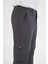 Erkek Kargo Cepli Siyah Slim Fit Günlük Rahat Pantolon 4