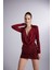 Degaje Yaka Dekolteli Çıtçıtlı Taylor Bodysuit Bordo 1