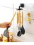 6 Kancalı Mutfak Banyo Döner Askı Kepçe Havlu Lif Askılığı Askılık Yapışkanlı Askı Fincan Askısı 2