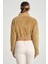 Kahve Yarım Fermuar Uzun Kollu Kadın Peluş Sweatshirt 4