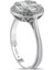 0.65 Ct F-G Si 3.05 gr 14 K Jwd Baget Yüzük 2