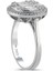 1.09 Ct F-G Si 4.37 gr 14 K Jwd Baget Yüzük 2