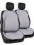 Gri Custom Jakar Dokuma Kumaş Otomind Oto Minderi 2'li Set 1