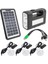 GD-8017S Panelli Solar Lamba 3 Ampullü Set Akülü Solar Işı 1