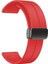 Huawei Watch Gt 2 (46MM) Için Metal Tokalı Silikon Kordon-84 Kırmızı 1