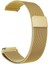 Huawei Watch Gt 3 (42MM) 20MM Için Mıknatıslı Hasır Metal Kordon-12 Gold 1