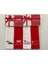 4 Adet %100 Pamuklu Nakışlı Mutfak El Yüz 50X90CM Kırmızı ve Beyaz Renk Yılbaşı Kutulu Havlu Seti 2