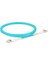 Lc - Lc Fiber Optik Patch Kablo 2mm 3 Metre (LC/UPC-LC/UPC-DX-OM3-2.00MM-3M) 1