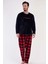 Erkek Uzun Kol Welsoft Lacivert Pijama Takım C3T0N4O084 2