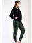 Kadın Uzun Kol Polar Siyah Pijama Takımı C3T0N3O020 3