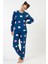 Kız Çocuk Uzun Kol İndigo Polar Pijama Takımı C2T0N9O023 2