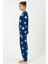 Kız Çocuk Uzun Kol İndigo Polar Pijama Takımı C2T0N9O023 4