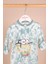06-24 Ay Erkek Bebek Mint Yeşili Renk Snoopy Lisanslı Tulum 5