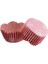 Cupcake Kalıbı Pet Kapsül Dalgalı Kek Kalıbı 65X38 mm - 100 Adet Fiyonklu Pembe 3.8 cm 2