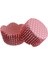Cupcake Kalıbı Pet Kapsül Dalgalı Kek Kalıbı 65X38 mm - 100 Adet Puantiyeli Pembe 3.8x6.5 cm 1