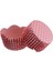 Cupcake Kalıbı Pet Kapsül Dalgalı Kek Kalıbı 65X38 mm - 100 Adet Puantiyeli Pembe 3.8x6.5 cm 3