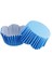 Cupcake Kalıbı Dalgalı Kek Kalıbı 65X38 mm - 100 Adet Mavi 3.8x6.5 cm 2