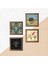 Hayat Ağacı, Lale, Kabe-I Muazzama Taş Duvar Tablosu Ahşap Çerçeveli Duvar Dekoru 4 Parça Tablo Seti Wall Art W4-399 5