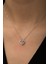 Swarovski® Tektaşlı Kalp Kolye Kaplama 925 Ayar Gümüş 1