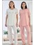 Kadın Kısa Kol Hamile & Lohusa Pijama Takımı Dantelli 2