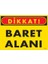 Dikkat Baret Alanı Uyarı Levhası 25X35 KOD:1417 1