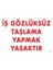 İş Gözlüksüz Taşlama Yapmak Yasaktır Uyarı Levhası 25X35 Kod:37 1