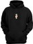Unisex Doları Banknot Illüstrasyon Baskılı Siyah Normal Kalıp Şardonlu Kalın Sweatshirt 1