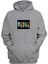 Unisex Çizgifilm Karekterleri Baskılı Gri Normal Kalıp Şardonlu Kalın Sweatshirt 1