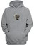 Unisex Hıpnoz Kuru Kafası Baskılı Gri Normal Kalıp Şardonlu Kalın Sweatshirt 1