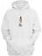 Unisex Jesus On A Skateboard Baskılı Beyaz Normal Kalıp Şardonlu Kalın Sweatshirt 1