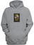 Unisex Daısy Smile Papatya Baskılı Gri Normal Kalıp Şardonlu Kalın Sweatshirt 1