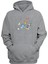 Unisex Bilim Mikroskob Baskılı Gri Normal Kalıp Şardonlu Kalın Sweatshirt 1