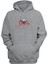 Unisex Drakula Sıyah Baskılı Gri Normal Kalıp Şardonlu Kalın Sweatshirt 1