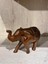 Ahşap Oymalı Fil Biblo - 12 cm 2