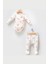 By Bubbles Unicorn Natural Önden Çıtçıtlı Ayaklı Pijamalı Kruvaze 2'Li Kız Bebek Takım 1