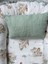 Çift Taraflı Babynest Bebek Uyku Yatağı ve Yastığı -Dışı Mint Waffle Pike , Içi Beyaz Quala Desenli Poplin Kumaş 4