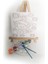 Fareli Köy Çocuk Ressam Seti - 20 x 20 cm Önçizimli Tuval, 2 Ad. Fırça, Palet, Boyalar ve Şövale 1