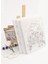 3'lü 30 x 40 cm Çocuk Ressam Seti - Önçizimli Tuval, 2 Adet Fırça, Palet, Boyalar ve Şövale 1