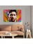 Pop Art Lionel Messi Duvar Sanatı - Lionel Messi, Lionel Messi, Renkli, Ev Dekorasyonu, 30X30 3