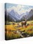 Dağ Geyiği Kanvas Tablo - Elk, Kanvas Tablo, Elk Tablosu, Elk Kanvas Tablo, 30X30 1