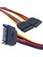 Sata Power 15 Pin Erkek To 2 x Sata Power 15 Pin Dişi Çoklayıcı Kablo (81) 1