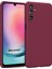 Matte Silicone Samsung Galaxy A15 Kılıf Mor 1