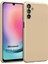 Matte Silicone Samsung Galaxy A15 Kılıf Gold 1
