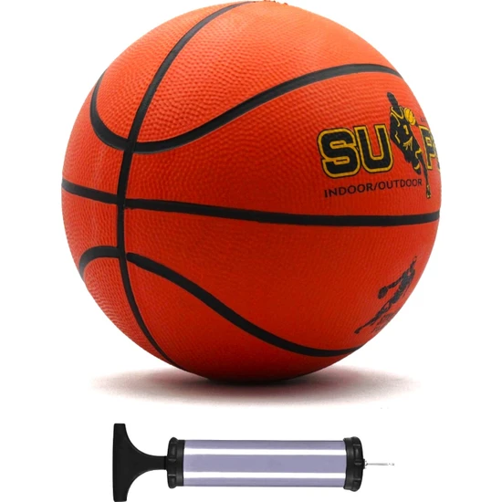 İmvula Basketbol Topu Iç Dış Mekan Pompa Hediyeli 7 Numara Turuncu
