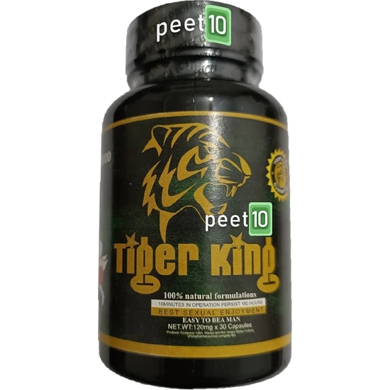 PEET10 Tiger King Güç Ürünü 60 Kapsül