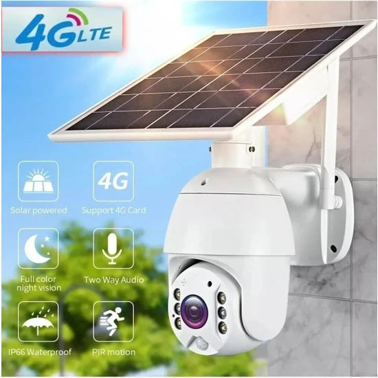 RXR C16 4G Solar Güneş Panelli Sim Kartlı 4G IP Kamera