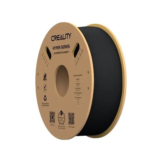Creality Hyper PLA Filament 1.75MM 1kg Siyah Yüksek Baskı Kalitesi ile Hızlı ve Hassas